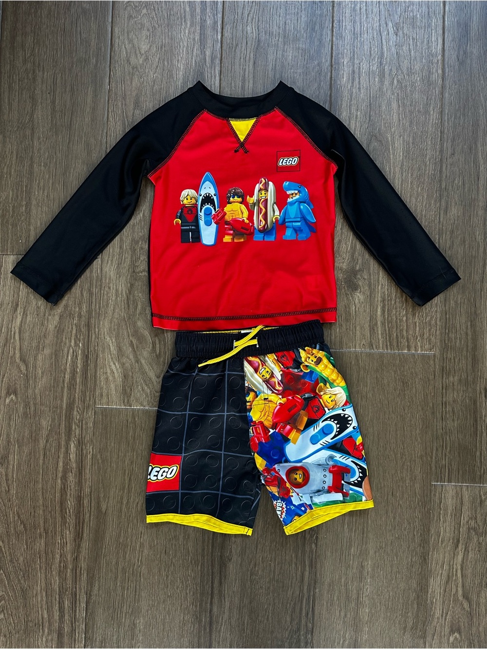 Like New Lego Boys' Rash Guard Swim Suit Set